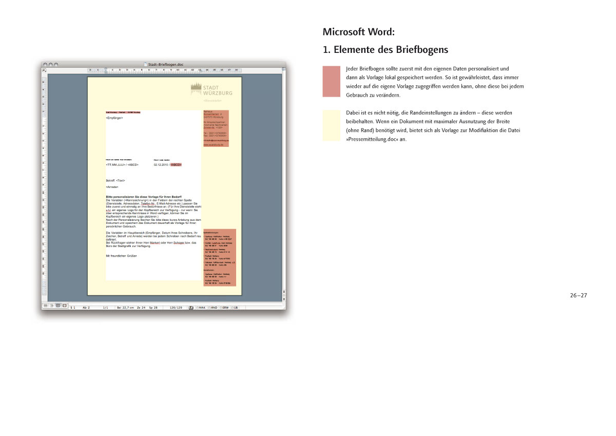 CD-Manual Ergänzung 1: Briefpapier-Anpassung in Word